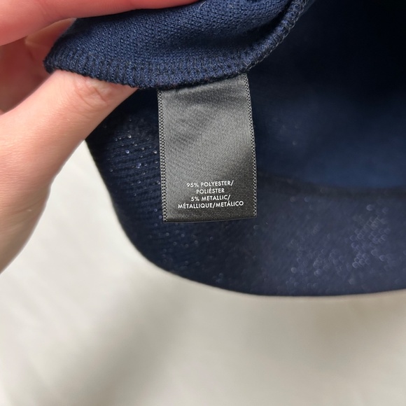 Navy Sparkly Ann Taylor Blouse - Picture 4 of 4